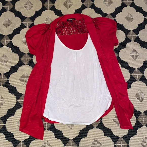 HeartSoul Tops - White and red shirt